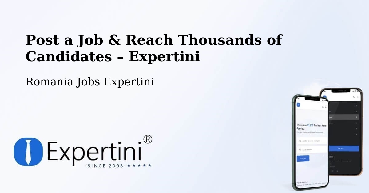 Post a Job in Studinița – Hire the Right Talent - Studinița, Romania Jobs Expertini