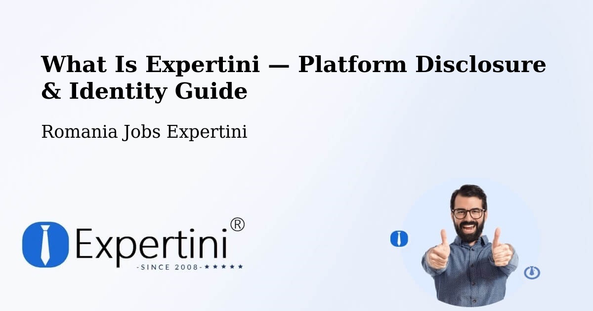 What Is Expertini — Platform Disclosure & Identity Guide – Studinița